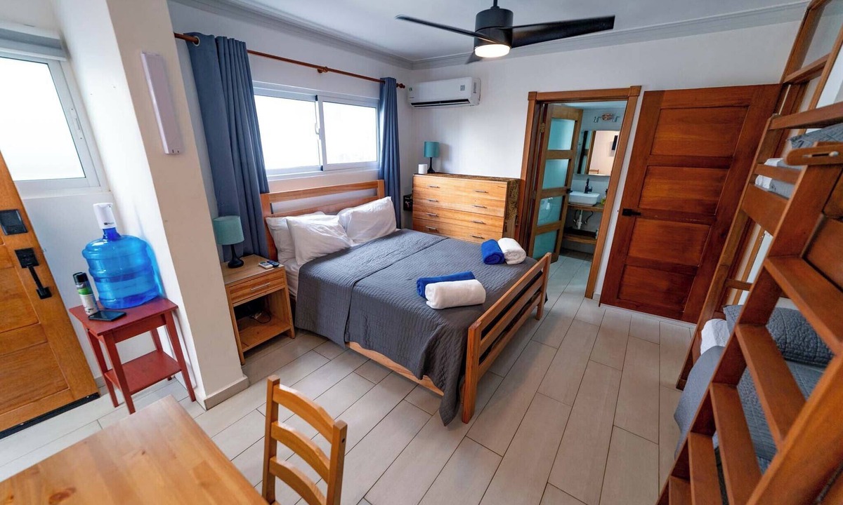 Cabarete Apartment | Beachfront Studio at Kite Beach | Walk-Out Access | Sleeps 4 | Fast WiFi