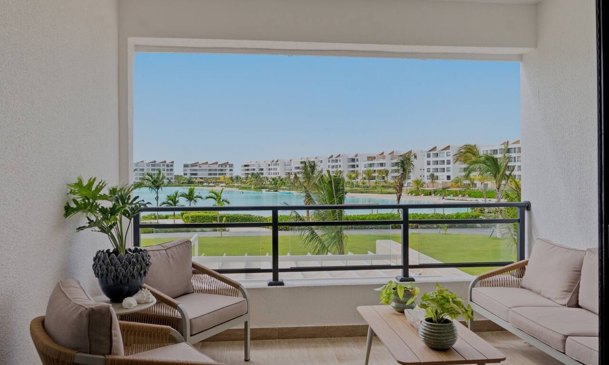 Higuey Condo | Luxury Apartment-Punta Cana at The Beach at City Place-Lagoon view