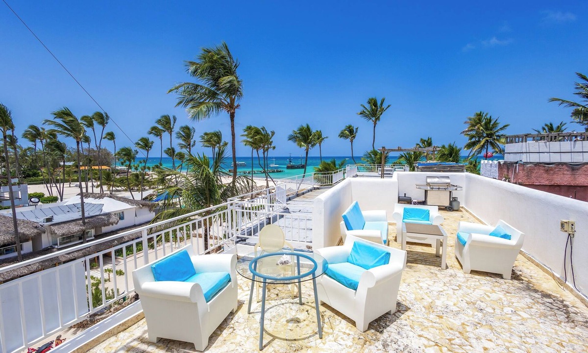 Bavaro Apartment | Punta Cana Beachfront Apartment with BBQ & Private Terrace