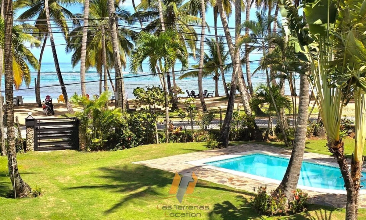 Las Terrenas House | Sea Front villa on the famous LAS BALLENAS BEACH/6BR A/C/Private pool/Wifi