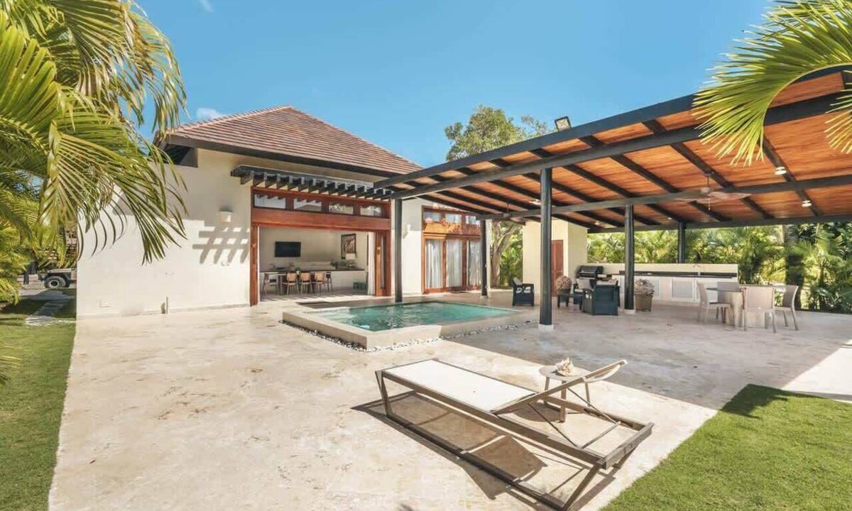 Punta Cana Ski Chalet | Spacious 3BR Bungalow with Pool and Garden