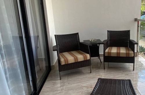 La Esplanada Apartment | 2BR/2BA Retreat: Pool, Internet & Steps to Local Delights