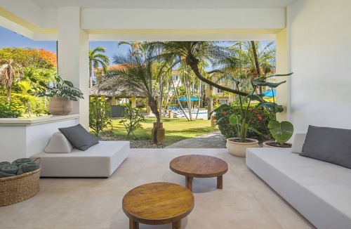 Cabarete Apartment | Luxury Bali 2BR Walkout Pool 30s to Beach
