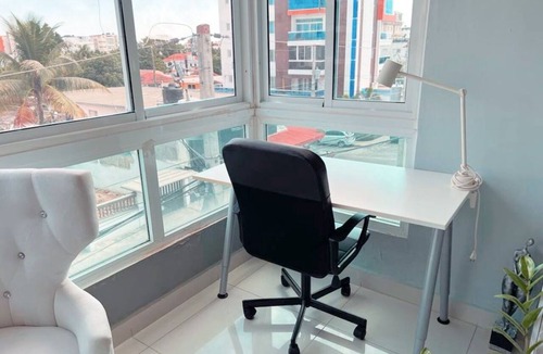 Corales del Sur Condo | Luxury-Secure 2-bedroom condo in excellent Santo Domingo Este with AC