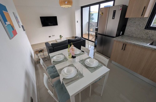 Santo Domingo Apartment | Modern Oasis in Santo Domingo - 2BR/2BA - Partial Ocean View - Fast WiFi