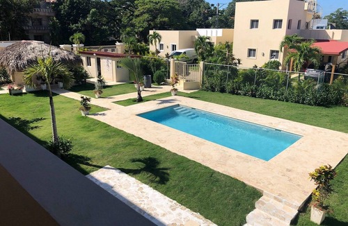 Urbanizacion Tavarez Villa | New 6BD guest-friendly complex with private pool in central Sosua, AC/TV/Wifi
