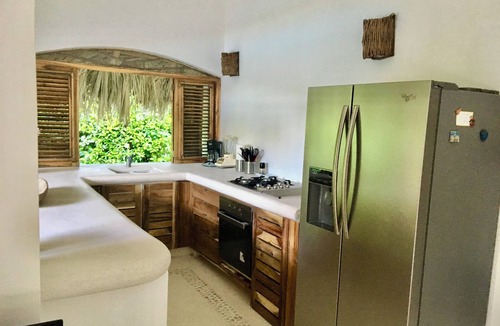 Las Terrenas Villa | Romantic caribbean villa with pool, tropical garden, 65m from the beach