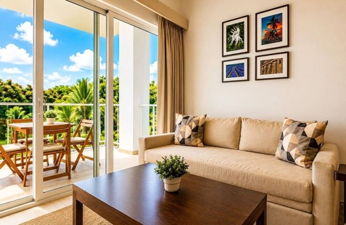 Bavaro Apartment | Spacious 2BR Cana Pearl Condo, King Bed, Pool & Golf Views
