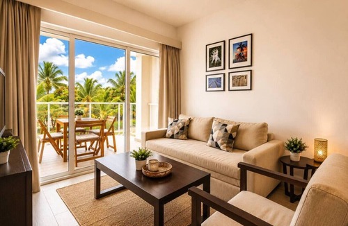 Bavaro Apartment | Spacious 2BR Cana Pearl Condo, King Bed, Pool & Golf Views