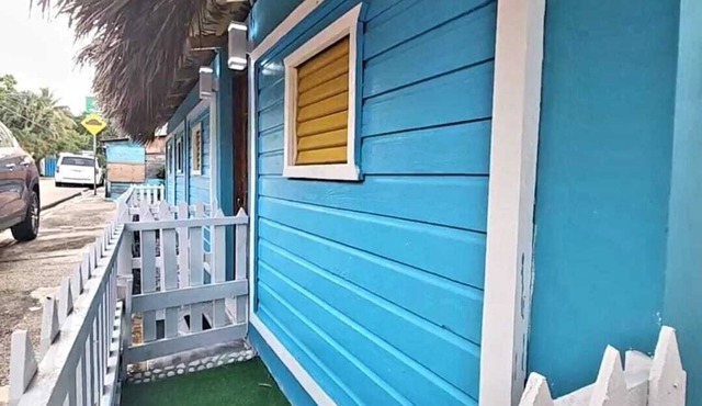 A bungalow-style house located right on the beach—perfect for families! in Bahoruco