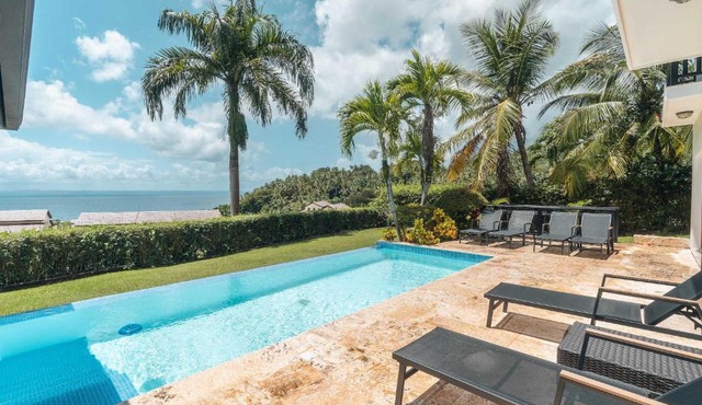 Amazing villa with private pool and ocean view at Samana in Sabana