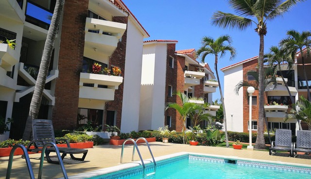Apartment with pool and balcony for family and pets in Puerto Plata