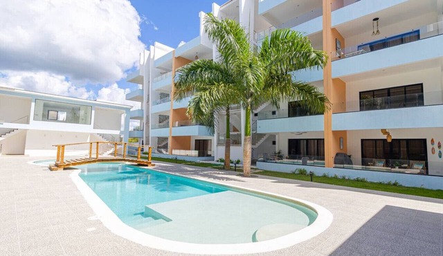 Caribbean 2BR Sunshine Bayahibe · Pool · Beach · Central