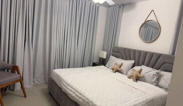 Charming 1-bedroom apartment in enchanting Sosúa with AC, amazing restaurant