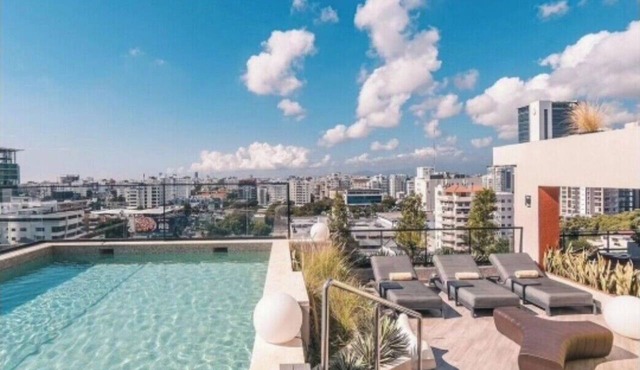 Cozy 1-bedroom apartment in nice Piantini with fitness room, WiFi in Santo Domingo