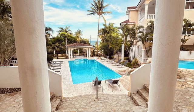 Enjoyable Beautiful oceanview first floor apartment in charming Cofresi in Cofresi