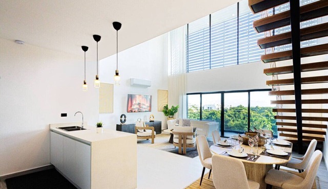 Luxurious 3BR Penthouse in Punta Cana Village, 5 Mins to Airport.