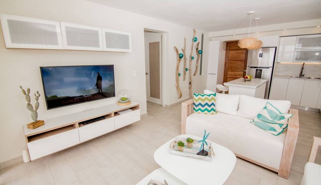 Modern Beachfront Condo w/Private Outdoor Pool & Patio @ Emotions Playa Dorada