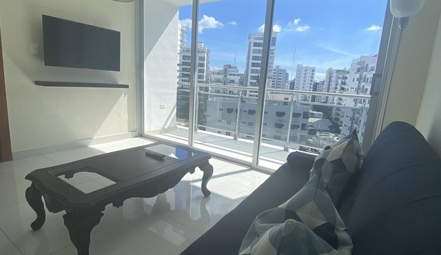 NEW NACO 1-BR Apt/2 Park/Gym/Jacuzzi in Santo Domingo