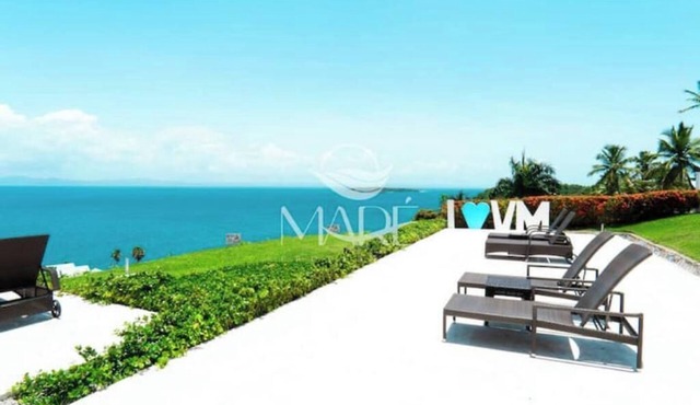 Oceanview paradise - private beach/TV-Gym-Wifi-Pool in Samana