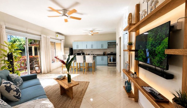 Romantic Oasis Las Terrenas King Bed and Pool View