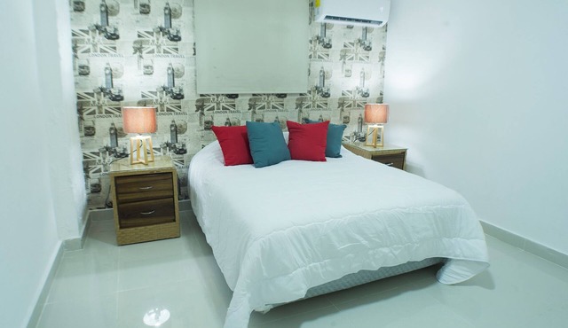 Serene 1-bedroom hotel with AC in vibrant Santo Domingo downtown