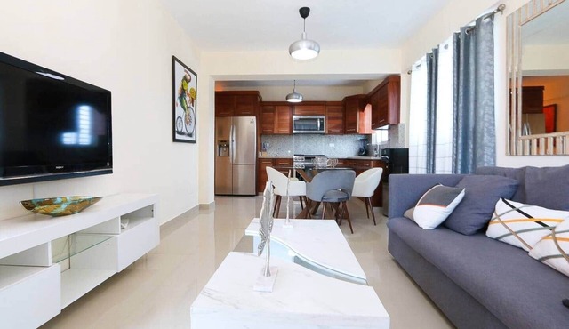 STUNNING 2-BR 2-BATH APT W/AC GARAGE & ROOF TOP