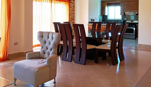 Top-floor 3BD quiet Sosua condo wih large pool, WIFI, BBQ, A/C, Cable TV