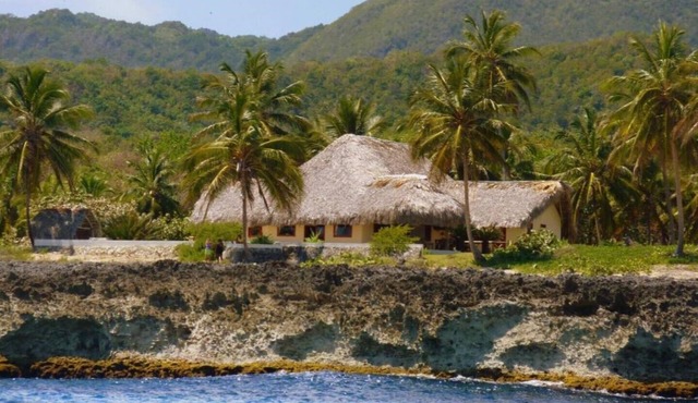 Villa Punta Coral boasts an exceptional location right on the beach in Las Galeras