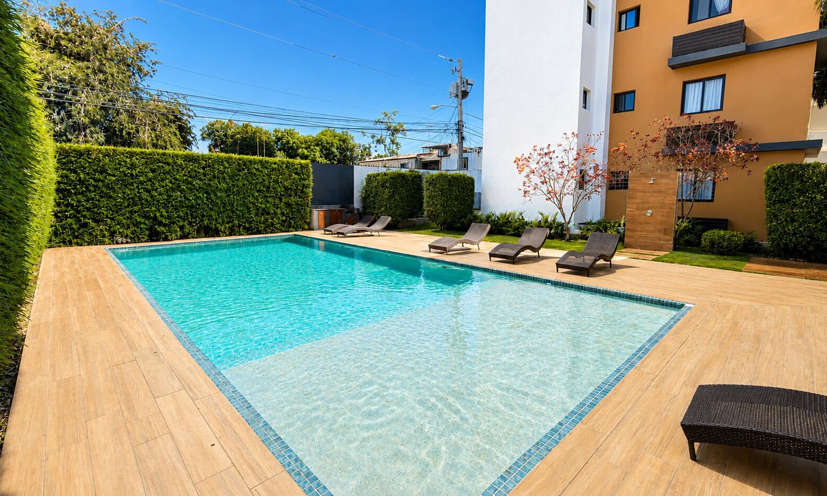 Santiago Province Apartment | Boho Luxury Stay Pool Gym/Near Everything