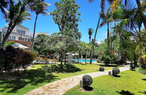 El Batey Condo | Lovely work-friendly penthouse private beach. Weekly maid service included.
