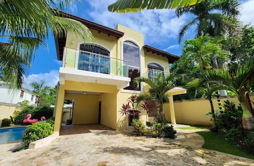 Cabarete Villa | 3-BR Villa w/Pool, 5 min walk to Cabarete Beach