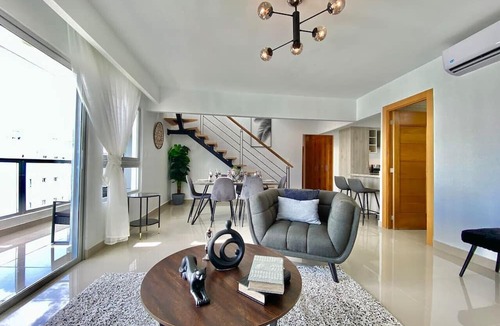 Santo Domingo Condo | Spacious 3 Bdrm Condo, 2nd Floor Family Area, Full AC, King Bed, Wi-Fi