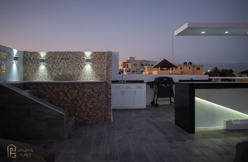 12 de Haina Apartment | Exclusive 3 Bdrm apartment with private terraza/jacuzzi, BBQ, WIFI