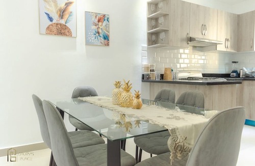 12 de Haina Apartment | Exclusive 3 Bdrm apartment with private terraza/jacuzzi, BBQ, WIFI