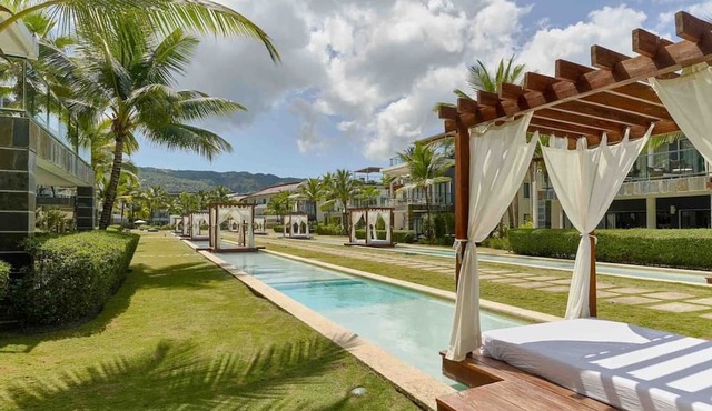 ® 3BR{Sublime~Essence} +Beachfront+Jaccuzi+BBQ in Las Terrenas