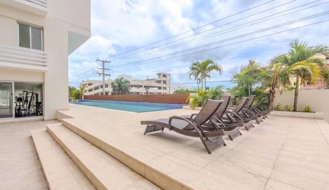 Majestic 2-bedroom apartment with AC in beautiful Boca Chica Ocean View balcony